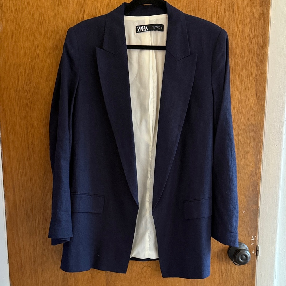 Zara Dark Blue Formal Blazer